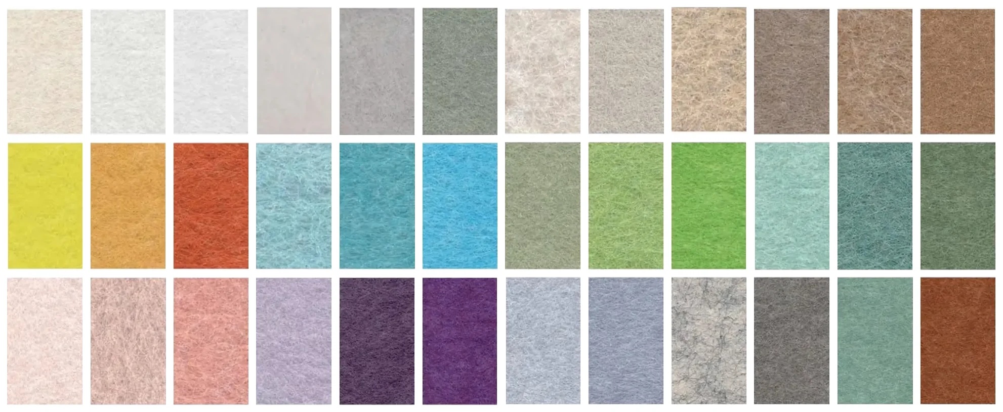 55 coloris : Feutre uni
