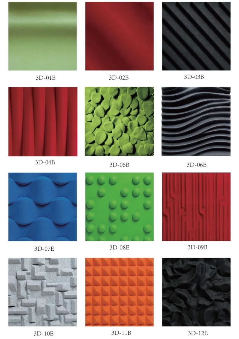 Büro mit 3D-Akustikpaneelwand mit Blütenmuster